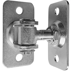 Steel, adjustable, galvanized hinge for tracker or other movable panel applications.