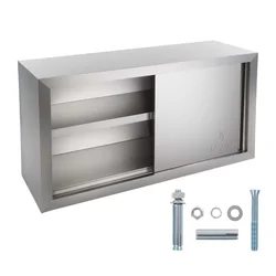 Steel wall cabinet with sliding doors width 120cm