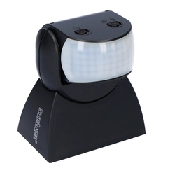 Steinel motion sensor IS1 black, surface, range 10m, range 120°, IP54