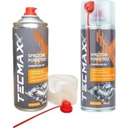 Стиснене повітря TECMAXX 400ml + солома