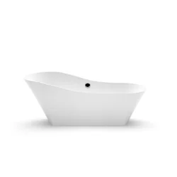 Stone bath Aura Adeona 1 white, 171x78 cm, with overflow