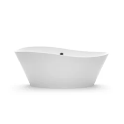 Stone bath Aura Luxovio white, 186x78 cm, without overflow