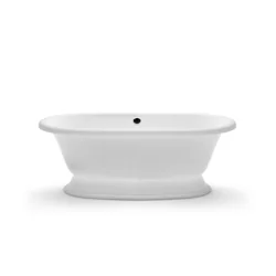 Stone bath Aura Micanto white, 174x79 cm, with overflow