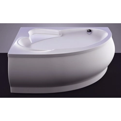 Stone bath Vispool Marea, 170x110 right white