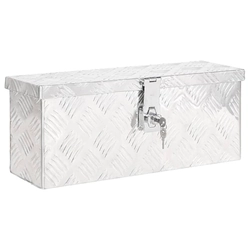 Storage box, silver,50x20,5x15 cm, aluminum