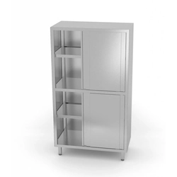 Storage cabinet with partition and sliding door 1200 x 600 x 1800 mm POLGAST 302126 302126