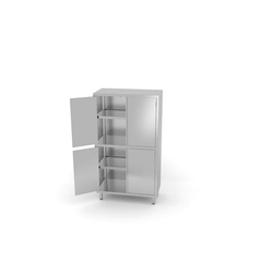 Storage cupboard with partition and hinged doors | 1200x700x1800 mm