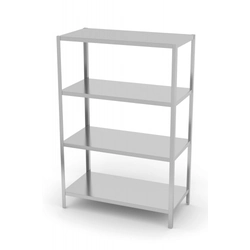 Storage rack 100 x 40 x 180 cm, 4 shelves, stainless steel