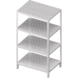 Storage rack, perforated shelves 1400x700x1800 twisted