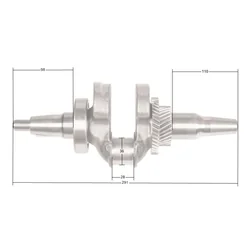 Στροφαλοφόρος άξονας Loncin LC8000(D)-AS LC190F ΠΡΩΤΟΤΥΠΟ ΑΝΑΛΥΤΙΚΟ 130290104-0001