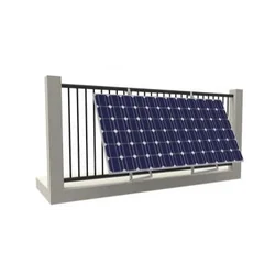 Struttura in alluminio per impianto fotovoltaico su balcone