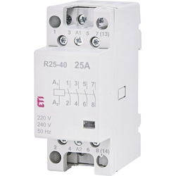 Stycznik modułowy 25A 4 styki zwierne (2 moduły 4-biegunowy) R 25-40 230V