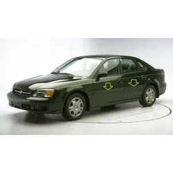 Subaru Legacy 1998-2003 - Chromen zijdeurstrips, chroombeschermend