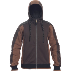 Sudadera con capucha DAYBORO marrón oscuro 3XL