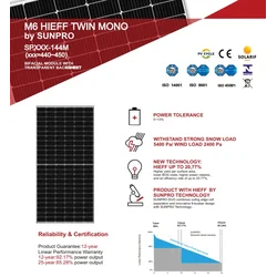 SunPro SP 450W-144M6 PV-Modul