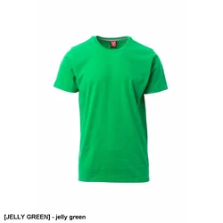 SUNRISE PAYPER - T-shirt da uomo, COTONE ELASTICO, comfort durante l'esercizio fisico intenso 100% cotone 190 g/m² bianco verde - 3XL-5XL.