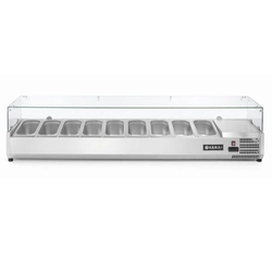 Superstructure with a refrigerated display case 9 xGN 1/3 width 200cm - Hendi 232996