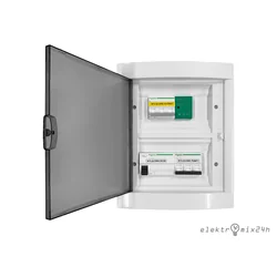 Surface-mounted electrical distribution board for heat pump protection with Wi-Fi energy monitor