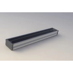 Surface-mounted LED profile A, length 202cm, aluminum, anodized silver