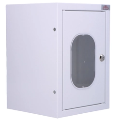 Surface-mounted meter switchboard NRL-1Fzsz with a window and a lock. counter space 1 phase.IP31