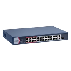Switch 24 PoE-Ports 100Mbps, 1 x Gigabit RJ45, 1 x Gigabit-Kombination, Management – ​​HIKVISION DS-3E1326P-EI-M
