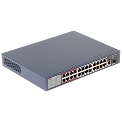 Switch 24 PoE ports, 2 uplink ports - HIKVISION