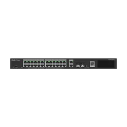 Switch 24 porte PoE, 2 porte GE, 2 porte SFP, Gigabit, gestione cloud - Ruijie RG-ES228GS-P