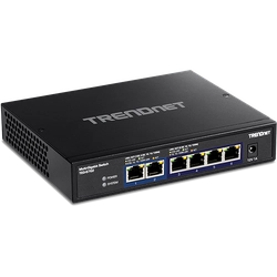 Switch 6 ports, 4 x 2.5G and 2 x 10G , Fanless - TRENDnet TEG-S762