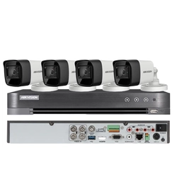 Systém sledovania Hikvision 4 kamery 4 v 1, 8MP, objektíve 2.8mm, IR 30m, DVR 4 kanály 4K 8MP