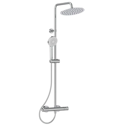 Système de douche stationnaire Ideal Standard Ceratherm T50, avec pomme de douche Ø250 et douchette à main, chromé