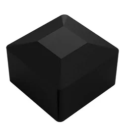 Szerelőprofil kupak (K-27-CZ) fekete 40x40