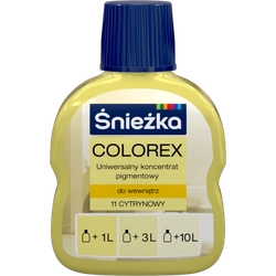 Színező pigment Śnieżka Colorex 100 ml citrom