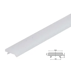T-LED Difúzor pre ALU profil ST schodiskový Výber varianty: Nacvakávací opál 2m
