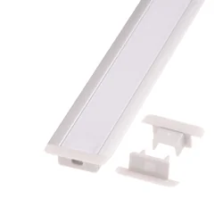 T-LED Extremidade do perfil V5 cinza angular Variante: Extremidade do perfil V5 cinza angular