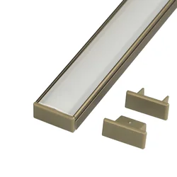 T-LED Koncovka profilu N8B bronzová Výber variantu: Plná
