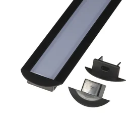 T-LED Koniec profilu V5C czarny Wariant: Koniec profilu V5C czarny