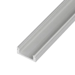 T-LED LED profiel N8 - wand zilver Variantkeuze: Profiel zonder afdekking 2m