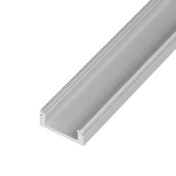 T-LED LED profil N8 - væg sølv Valg af variant: Profil uden dæksel 2m