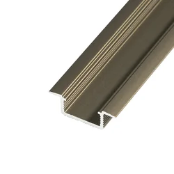 T-LED LED profile V5B - built-in bronze Variant selection: Profile without cover 1m