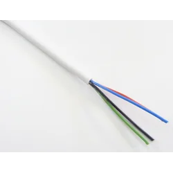 T-LED RGB kabelis 4x0,5 apvalus Variantas: baltas