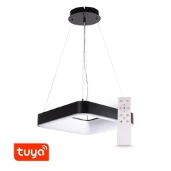 T-LED SMART Tuya függő ZULU 48W CCT szögletes fekete Változat: SMART Tuya függő ZULU 48W CCT szögletes fekete