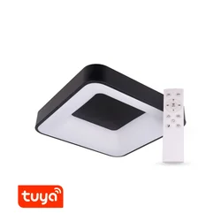 T-LED SMART Tuya LED-lamp ZULU 48W CCT hoekig zwart Variant: SMART Tuya LED-lamp ZULU 48W CCT hoekig zwart