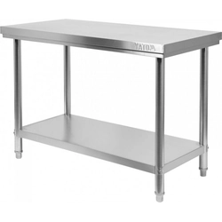 TABLE CENTRALE PLIANTE AVEC ÉTAGÈRE 1000×700×H850mm YATO YG-09010 YG-09010