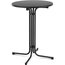 Table de bar pliante noire 80cm | RC-BIS80FB