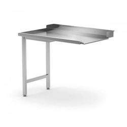 Table de déchargement pour lave-vaisselle sur deux pieds - gauche 1000 x 700 x 850 mm POLGAST 239107-L 239107-L