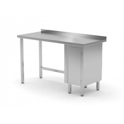 Table murale, meuble avec portes battantes - meuble à droite 1700 x 700 x 850 mm POLGAST 124177-P 124177-P