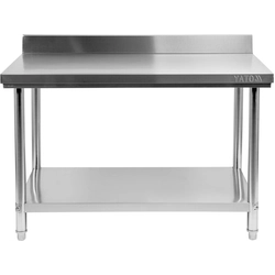 TABLE MURALE PLIABLE AVEC ÉTAGÈRE 1500x700xH850+100MM YATO | YG-09034