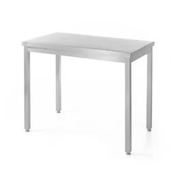 Table traiteur 120 x 60 cm, acier inoxydable Hendi