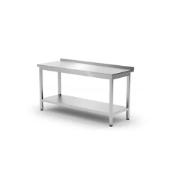 Table traiteur inox avec étagère 600x600x850 Hendi 817223