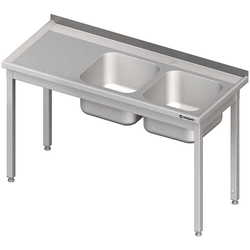 Table with 2 sinks (P) 120x60 | Stalgast